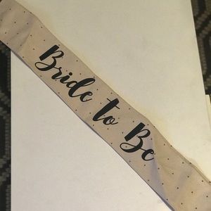 Bride to Be Sash
